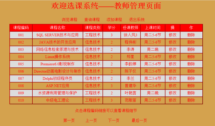 88php学生在线选课系统源码含源码和数据库带报告