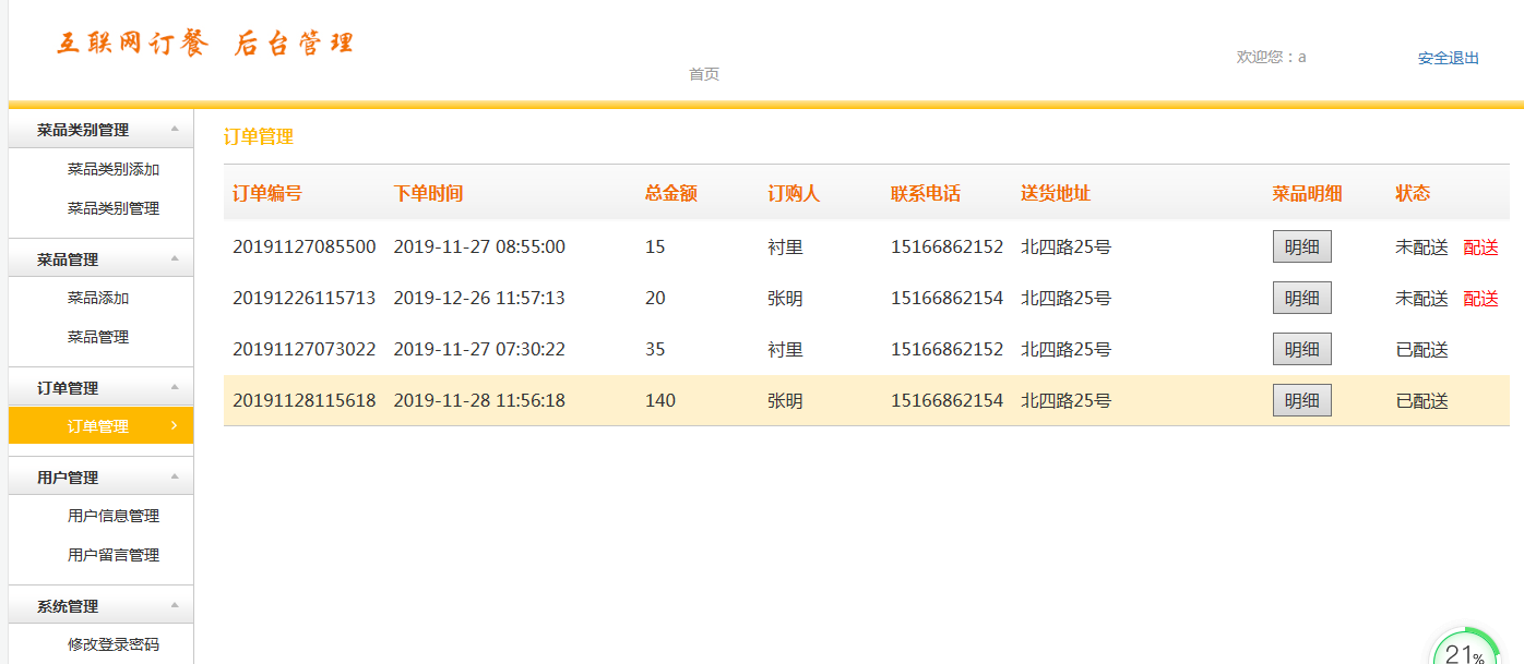 1022基于Java的网上订餐管理系统源码带文档